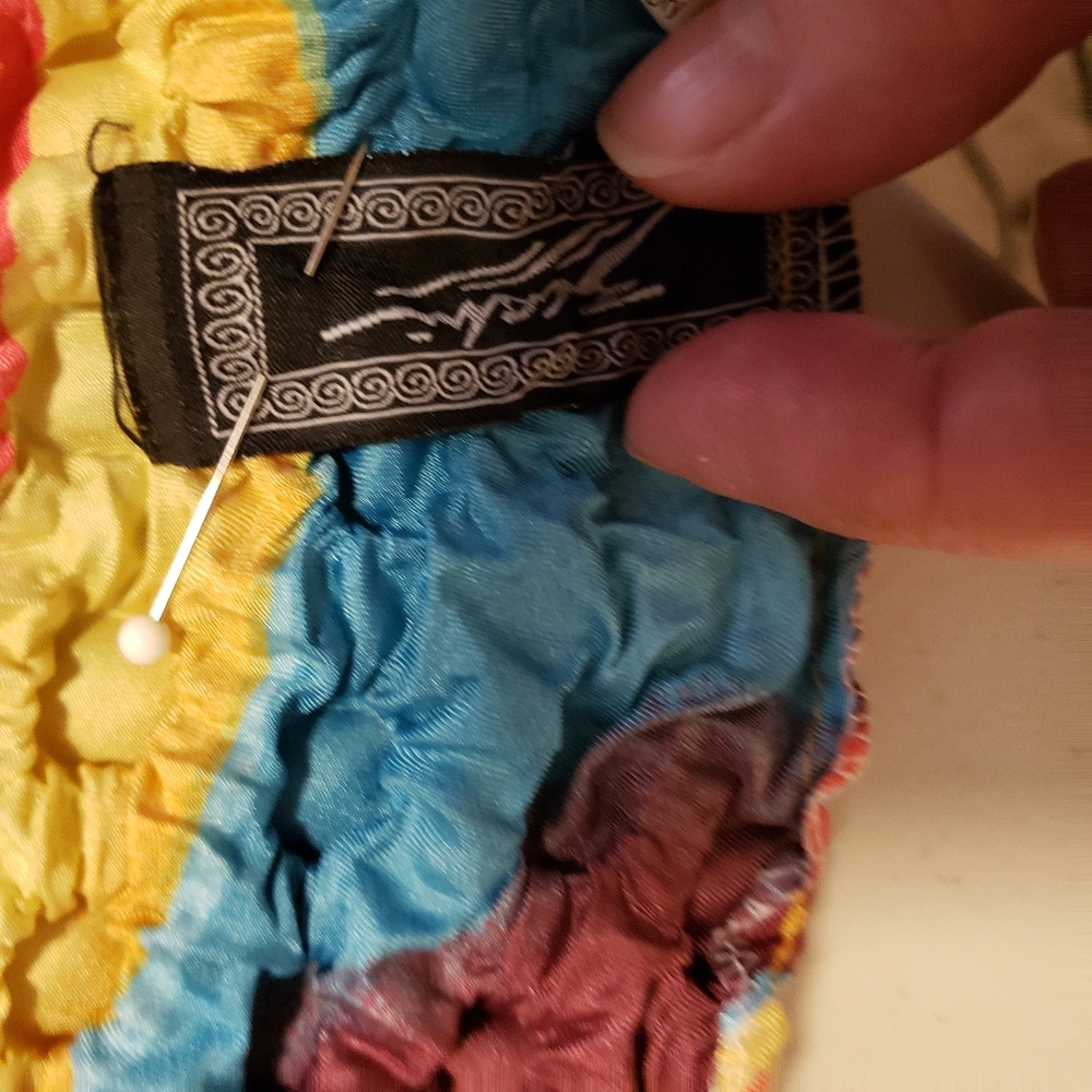 Multi‎ Color Stretch Button-like Blouse - Picture 4 of 8
